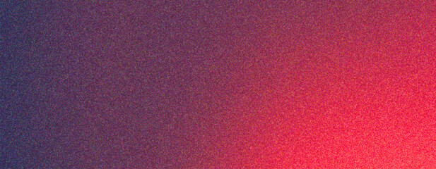 Abstract grainy gradient red and dark blue background.