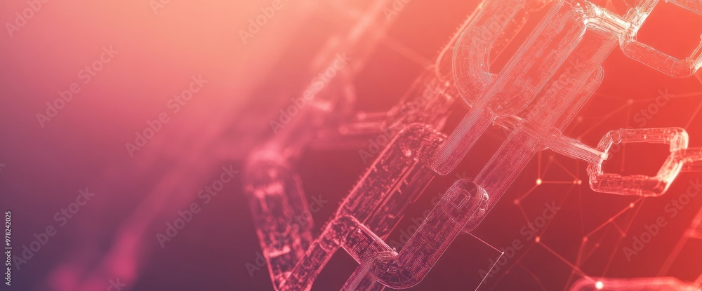 Aufkleber abstract digital representation of interconnected nodes and structures in a futuristic style.