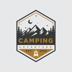 Modern Camping Outdoor Logo Design