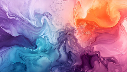 Fototapeta premium Abstract Art: A splash of bold and pastel colors in abstract forms, creating a visually dynamic and artistic aesthetic