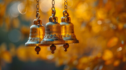 golden bell in the temple