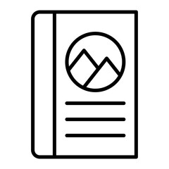 book outline icon