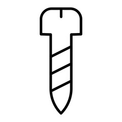 screw outline icon