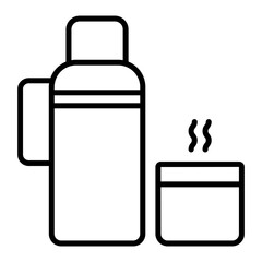 thermos outline icon
