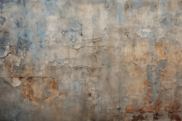 Processed collage of dirty brown concrete wall surface texture. Background for banner, backdrop