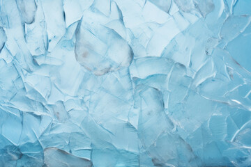 Obraz premium Processed collage of blue cold cracked ice surface texture. Background for banner, backdrop