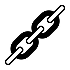 chain black fill icon