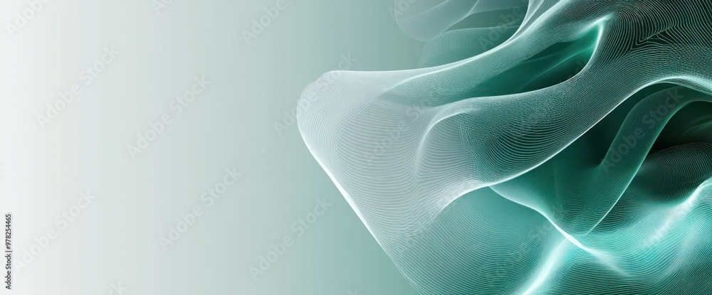 Poster abstract design with flowing textures and gradients in soothing colors.