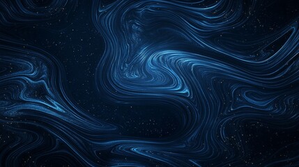 A dark blue background with intricate, swirling lines that resemble galaxies in space, with hints of stars and nebula-like patterns, creating a captivating, futuristic cosmic atmosphere