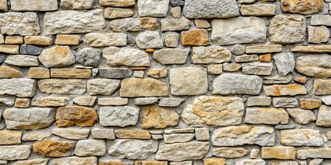 Obraz premium Aesthetic wallpaper with weathered and aged stone, rock, concrete walls or floors in light grey, suitable for backgrounds or textures