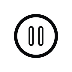 Obraz premium Ui ux element pause button.
