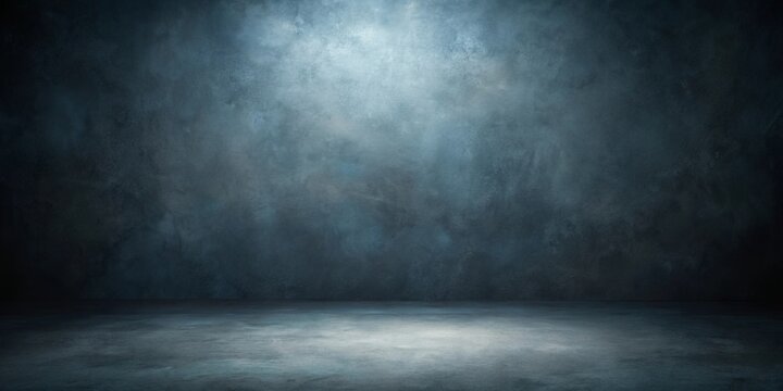Dark and mysterious studio background featuring an abstract print design