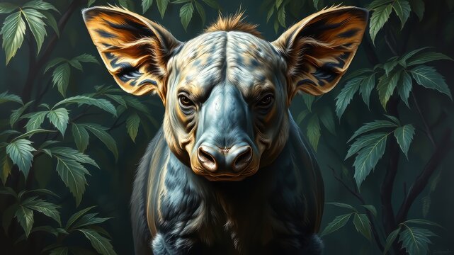 A powerful animal's loud, ear-piercing cry echoes through the dense jungle foliage, striking fear into the hearts of