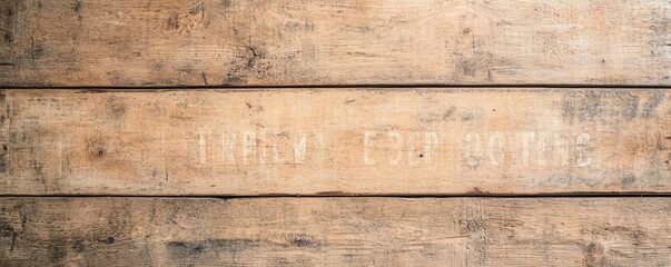 Naklejka premium Antique wooden sign with faded lettering, nostalgic and historical, rustic charm