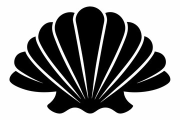 Sea Shell Vector Silhouette, Sea shell icon
