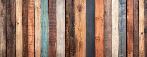 Reclaimed barn wood with varied textures and tones, rustic and unique