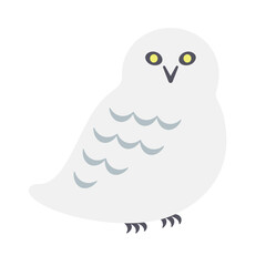 北欧風イラスト・シロフクロウ