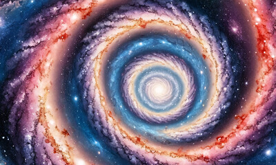 Artificial Intelligence. Image of the Galaxy. 