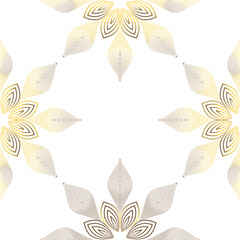 luxury abstract golden floral pattern 