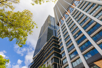 Tall modern buildings in the city centre of Adelaide, South Australia