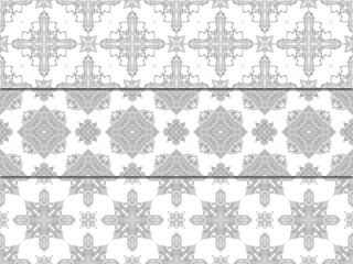 Ethnic, seamless pattern, Indian pattern, vintage geometric, floral, seamless pattern, geometric, tribal, print, textile, fabric, Ethnic Indian Motifs texture  vector
