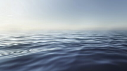 Obraz premium Abstract Blue Blurred Background with Light Sky Blue Color Gradient, Soft Clouds, and Calm Sea Water Texture. Bright Summer Day, Clear Sky, and Minimalistic Vector Illustration in a Realistic Photo