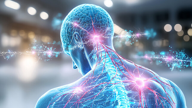 Human Nervous System Anatomy Illustration