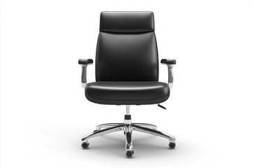 an office chair with leather seat and back