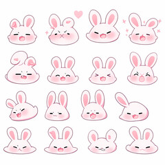 pattern with rabbits