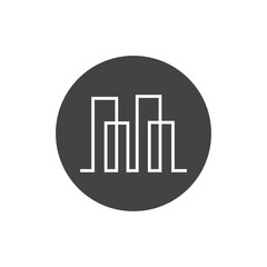 Modern City skyline vector icon background