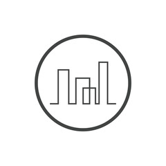 Modern City skyline vector icon background