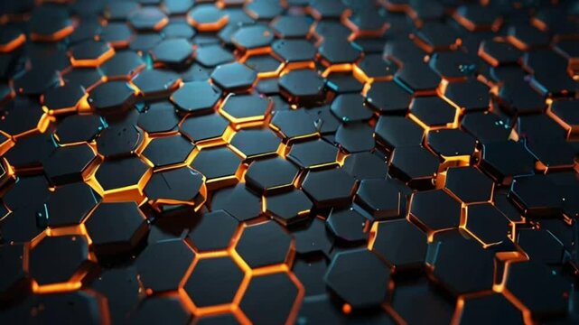 background with hexagons