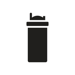 Sport bottle icon logo silhouette design template isolated illustration