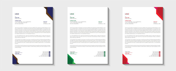  Corporate Letterhead Design Template