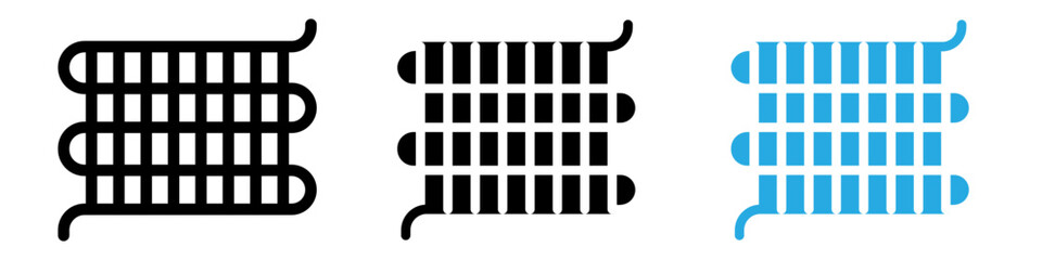 Condenser coil icon vector