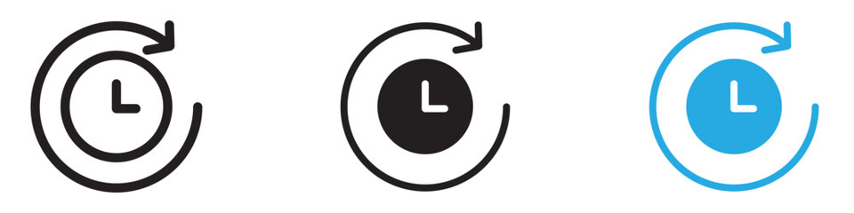 Duration icon vector