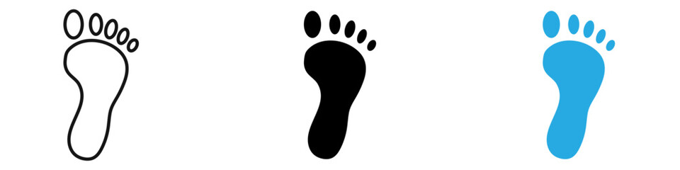 Footprint icon vector