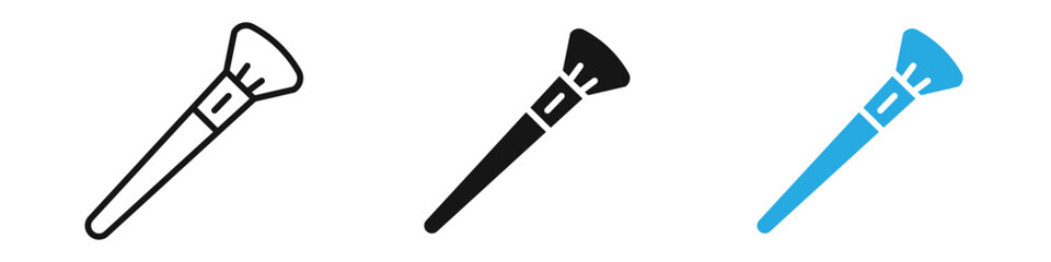 makeup brush icon vector