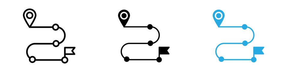 Roadmap icon vector