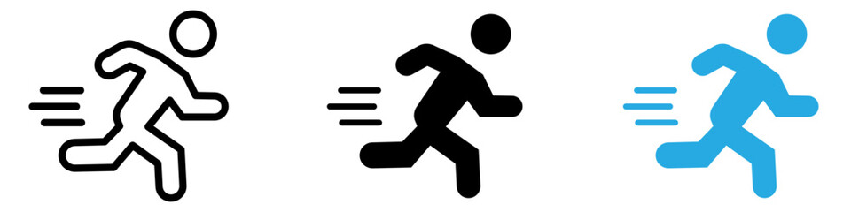 Running icon vector