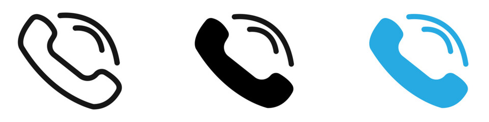 Telephone icon vector