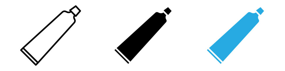 Toothpaste tube icon vector