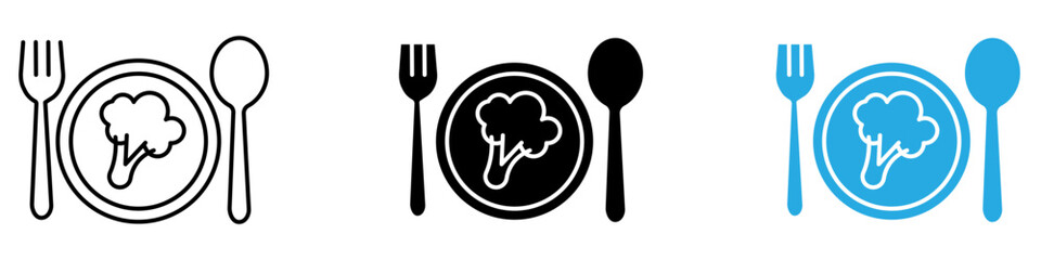 Vegetarian food icon vector
