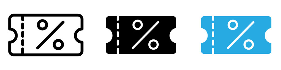 Voucher icon vector