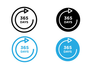 365 day Icon vector