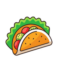 Taco vector illustration 