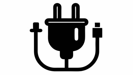 
Electric plug icon, Electric plug silhouette. Vector Illustration

