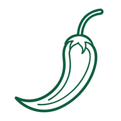 Line art of a pepper vector illustration 