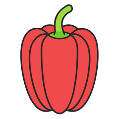 Bell peppers vector illustration 