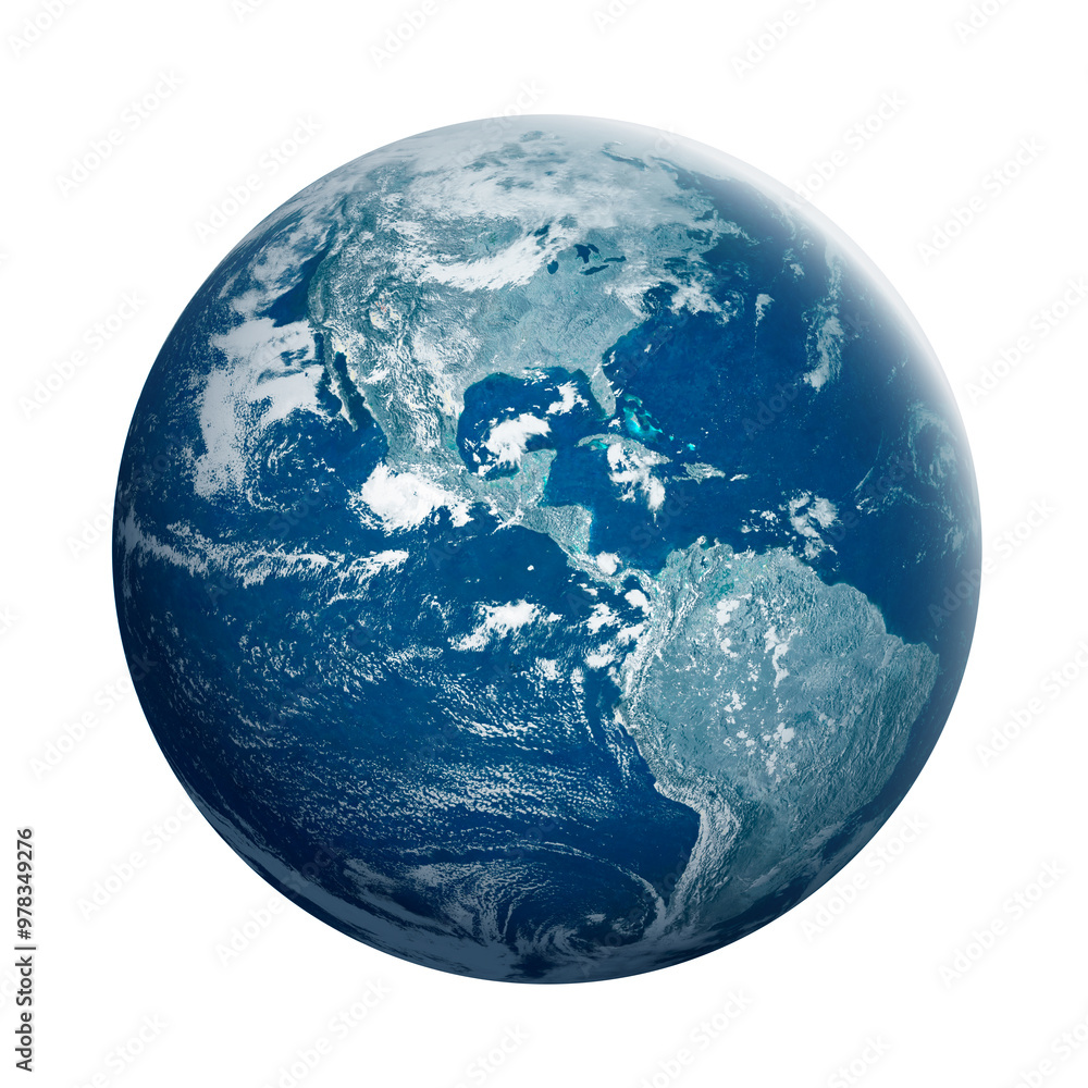 Poster surface of earth planet in deep space. star and galaxy planet in outer space. view from orbit. eleme